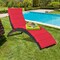 Costway Folding Patio Rattan Lounge Chair Chaise Cushioned Portable Garden